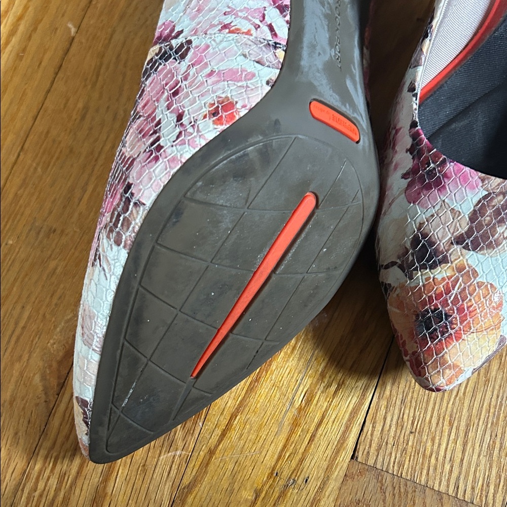 Rockport Women's Floral Heels - Pink and Brown Sz 9.5đź’•Very comfortableđź’• - Picture 5 of 10